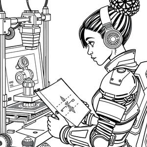 STEM Black Girls Coloring Book| Black Girl Coloring Book for Kids ...
