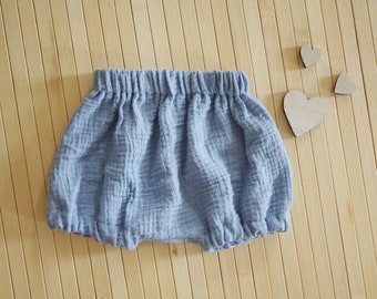 Musselin Bloomers Windelhose Sommerhose Windelhose Baby in Gr. 56 -62 - 68 - 74 - 80 - 86 - 92 - 98