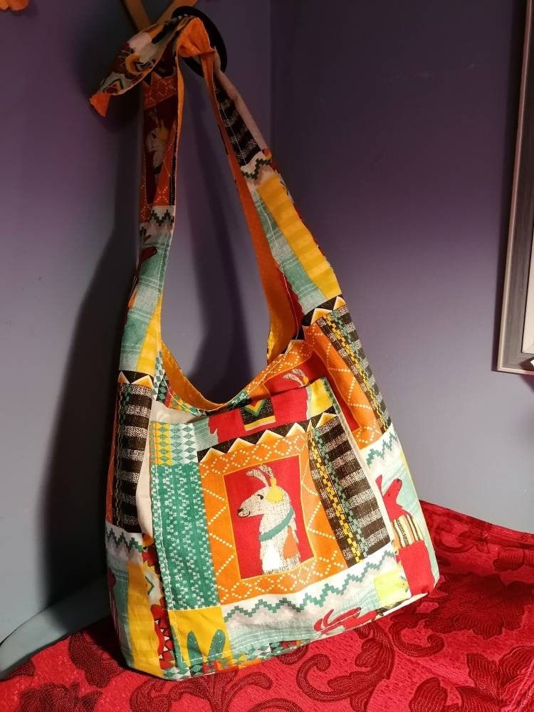 Handmade bag made of soft fabric Colored fabric bag handmade | Etsy
