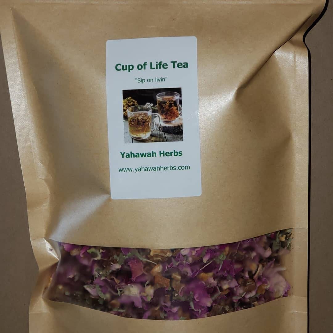 Cup of Life Tea, Herbal Tea, Relaxing and Calming Tea, Carob Beans