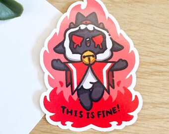 Dies ist feiner dämonischer Lamm Aufkleber | Witziger Laptop Aufkleber
