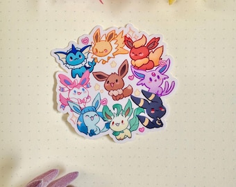 Evoli und Friends Vinyl Sticker