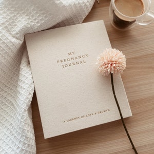 Pregnancy Journal Pregnancy Planner Gift for Expectant Mother, Floral Pregnancy Record Book 画像 1