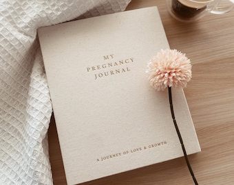 Journal de grossesse - cadeau de planification de grossesse pour femme enceinte, carnet de grossesse floral