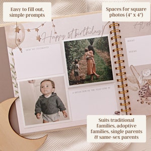 Baby Memory Book Photo Keepsake to Record Milestones & Firsts image 4