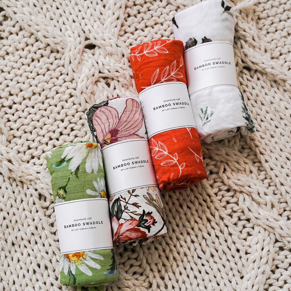 Burnt Orange Unisex Baby Muslin Receiving Blanket Bamboo Cotton Swaddle Wrap Perfect Baby Shower Gift Etsy Canada