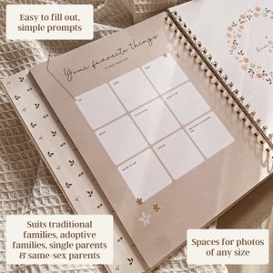 Baby Memory Book Photo Keepsake to Record Milestones & Firsts for Baby Girl image 4
