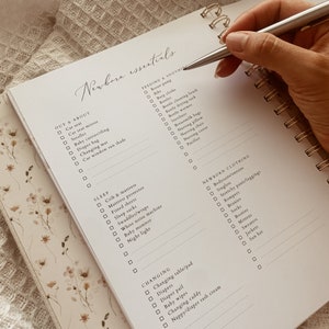 Pregnancy Journal Pregnancy Planner Gift for Expectant Mother, Floral Pregnancy Record Book 画像 10