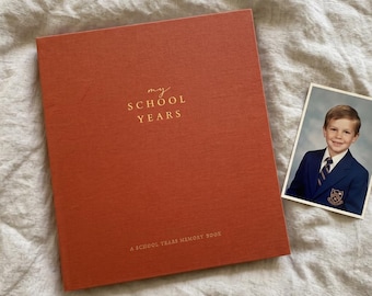 School Memory Book (USA) - School Photo Album Keepsake Journal to Record Child Memories & Milestones, My School Years Gender Neutral