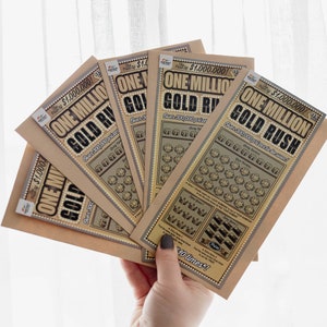 Lotto Ticket Holders 5-pack Plastic Mystic Metal Collection LTMYS