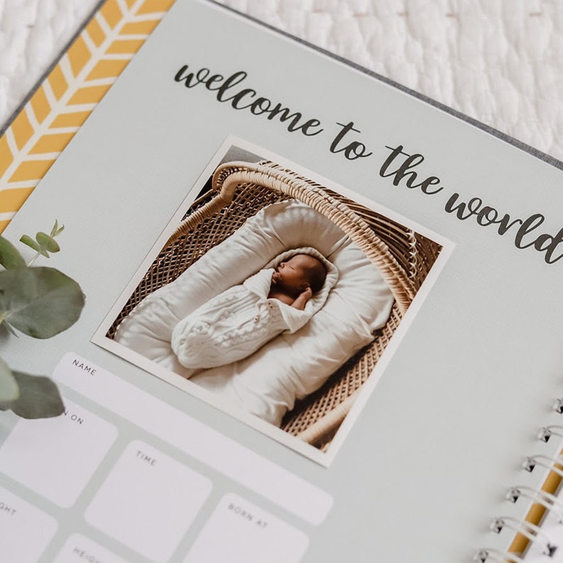 Unisex Baby Memory Book Photo Keepsake to Record Milestones Etsy
