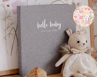 Baby Memory Book For Girls - Photo Keepsake to Record Milestones & Firsts