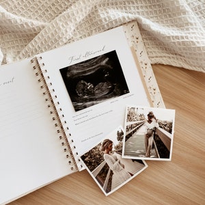 Pregnancy Journal Pregnancy Planner Gift for Expectant Mother, Floral Pregnancy Record Book image 9