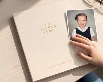 School Memory Book (USA) - School Photo Album Keepsake Journal to Record Child Memories & Milestones, My School Years Gender Neutral