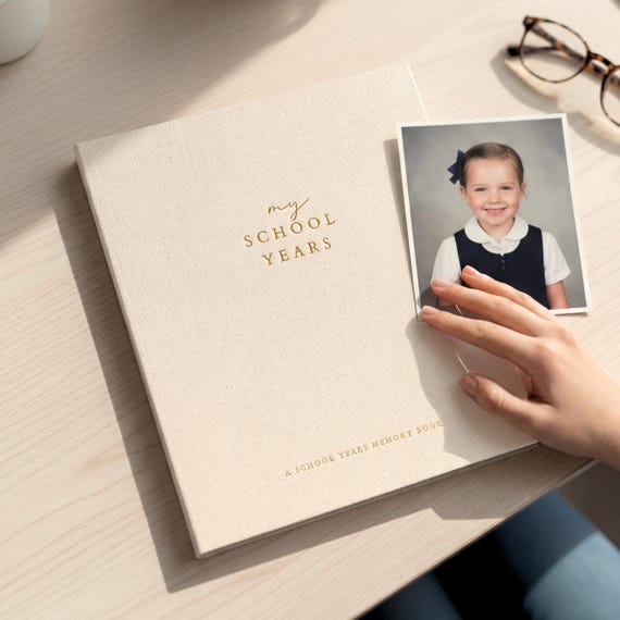 School Memory Book (USA) - School Photo Album Keepsake Journal to Record Child Memories & Milestones, My School Years Gender Neutral