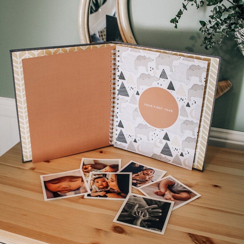 Unisex Baby Memory Book Photo Keepsake to Record Milestones Etsy
