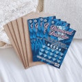 Pregnancy Announcement Scratch Off (USA), Scratchie Lotto Replica Scratch Off Card Ticket for Husband, Grandparents & Family (5 Pack)