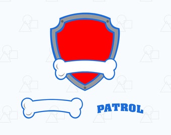 Download Paw patrol shield | Etsy