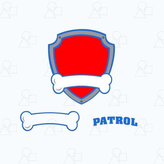 Download Paw Patrol Shield Patrol Shield digital clipart for Cricut ...