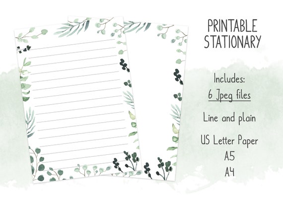 Foliage Printable Paper Digital Download Printable - Etsy