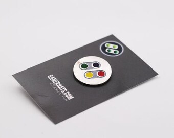 ゲーム SNES スーパーニンテンドー クロームエナメルピン