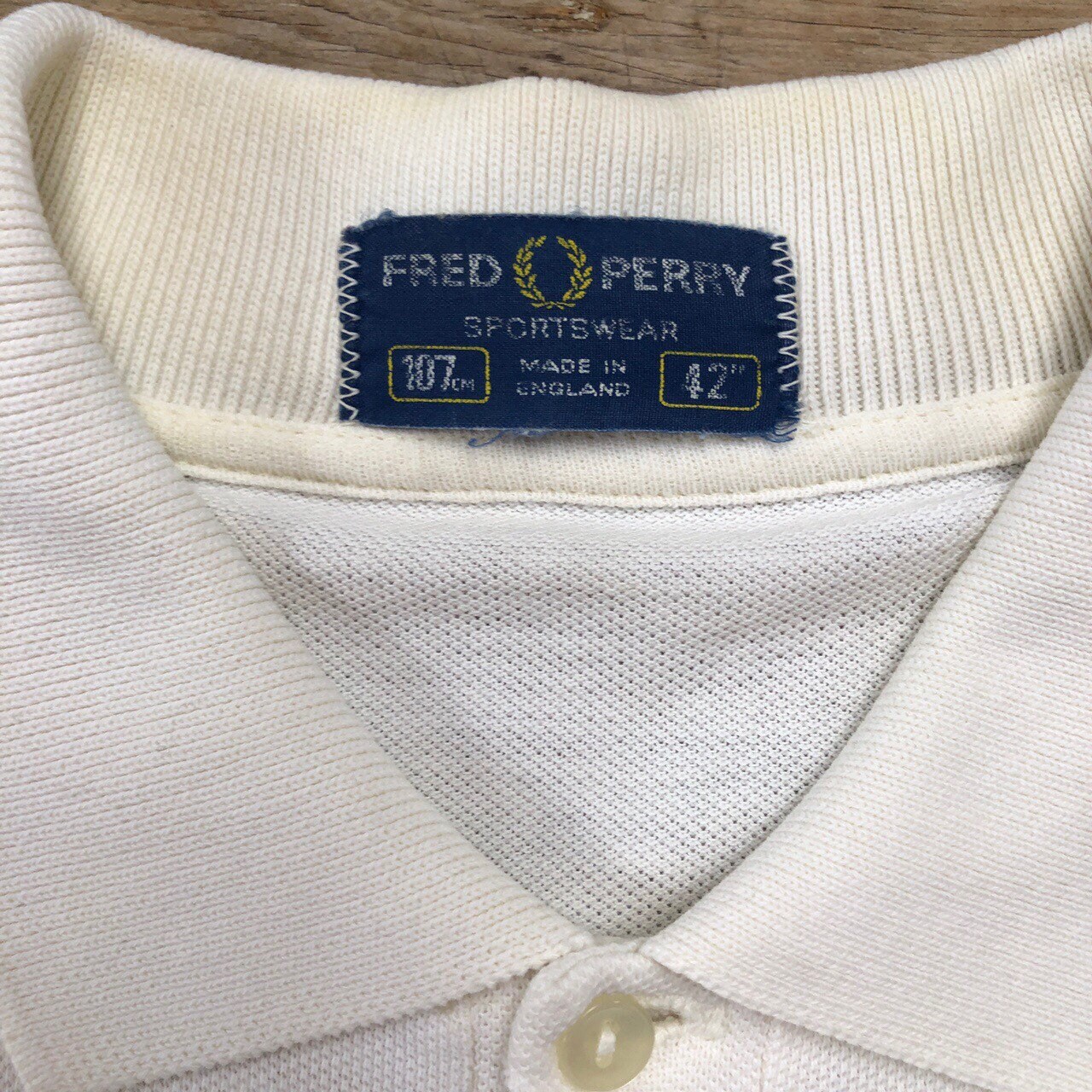 Vintage 1980s white Fred Perry polo shirt. | Etsy