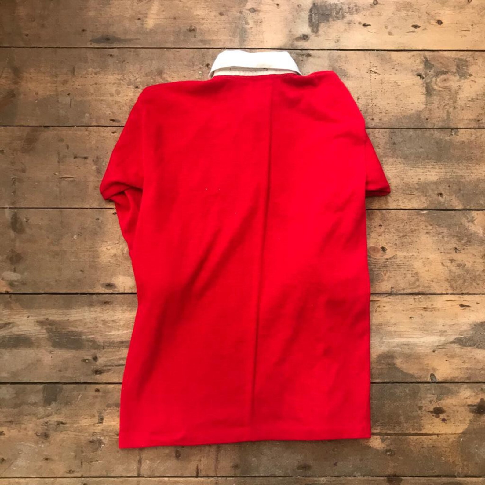 Vintage 1980s Red Rugby Jumper Etsy