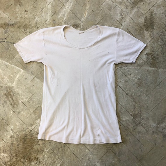 Vintage 1970s White Blank T-Shirt | Etsy