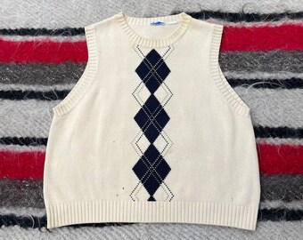 Cream Sweater Vest - Etsy UK