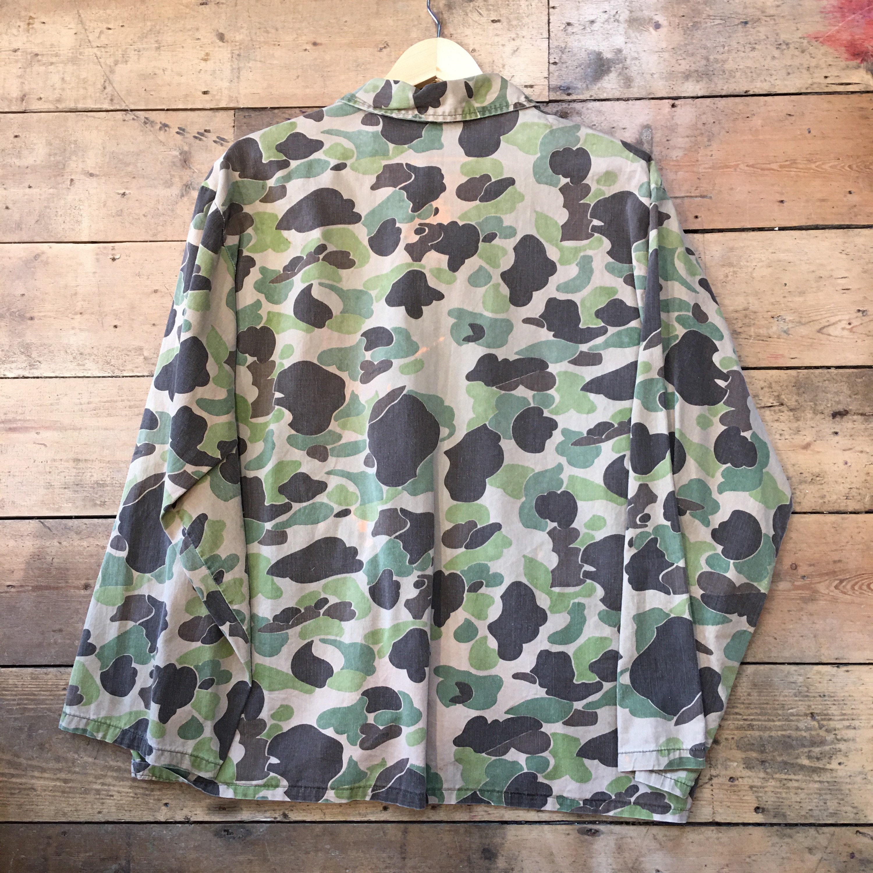 Vintage 1960s 70s Camouflage military style jacket coat | Etsy