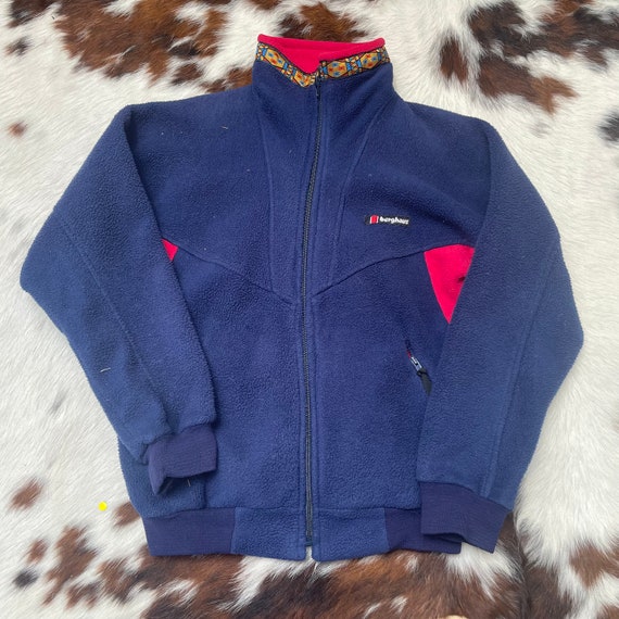 VintageSimplyCo Vintage 1980s 1990s Navy Berghaus Fleece Jumper