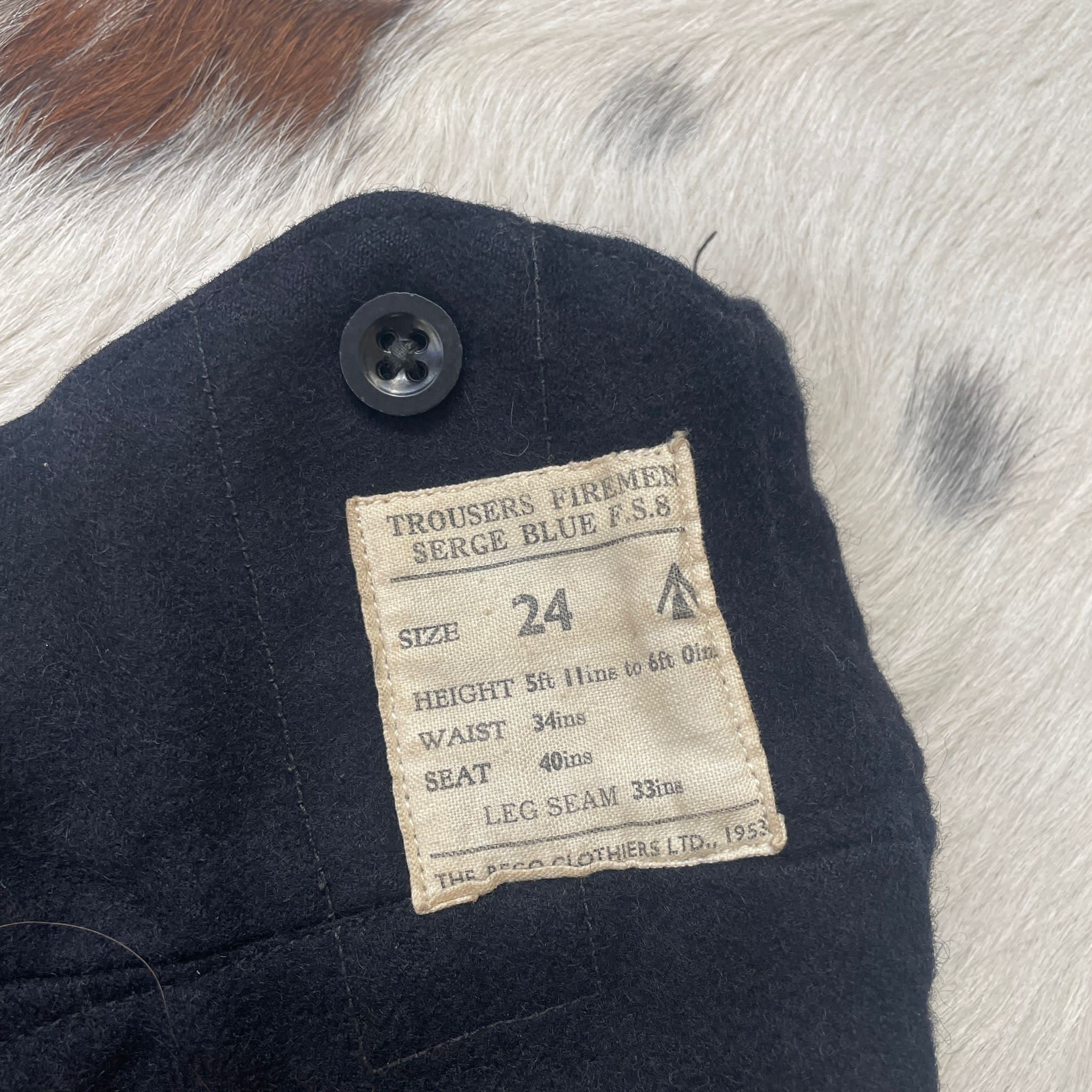 Vintage 1953 Navy Wool Military Trousers - Etsy UK