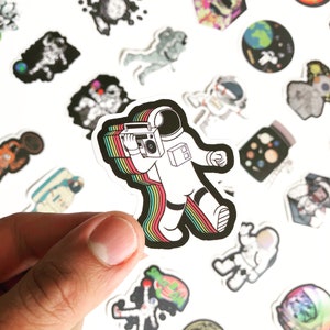 Astronaut Cartoon Stickers