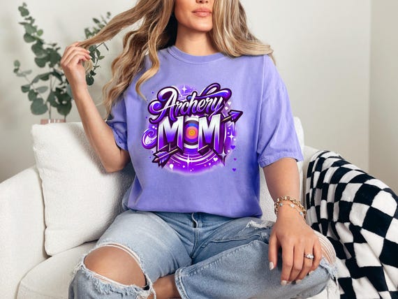 Archery Mom Unisex Garment-Dyed T-shirt - Perfect for Mother’s Day, Outdoor Events, Casual Wear Everyday, Hunting Sport Lovers