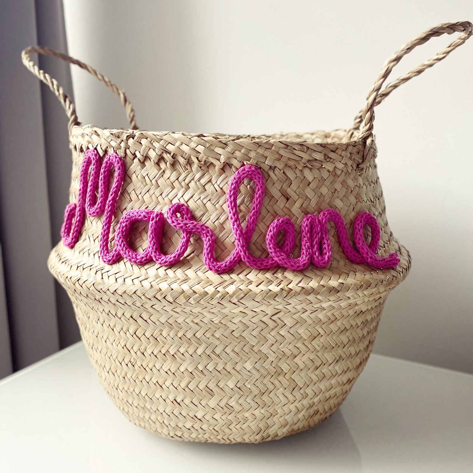Children's basket wicker basket name personalized gift Etsy