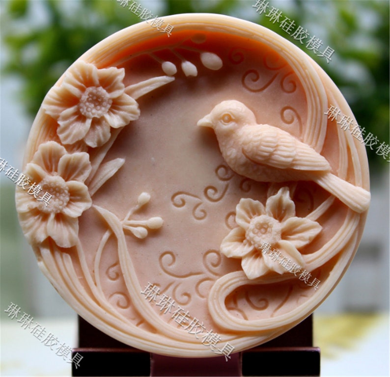 Silica Gel Mould Soap Mould Candle Moss Cake Bird Aromatherapy Gypsum Mould Silica Gel Mould