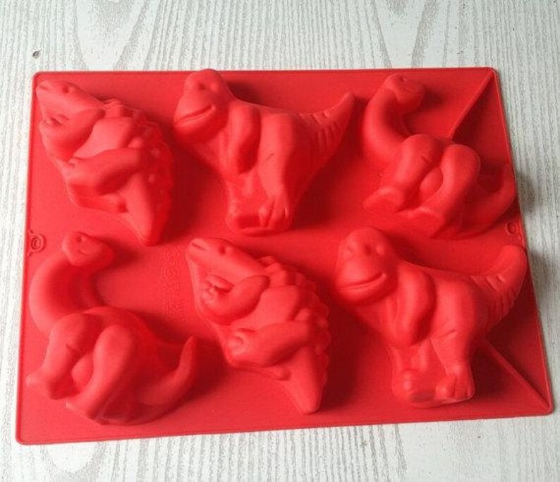 Dinosaur Cake Mold Soap Molds 3d Flexible Silicone Mould Etsy UK