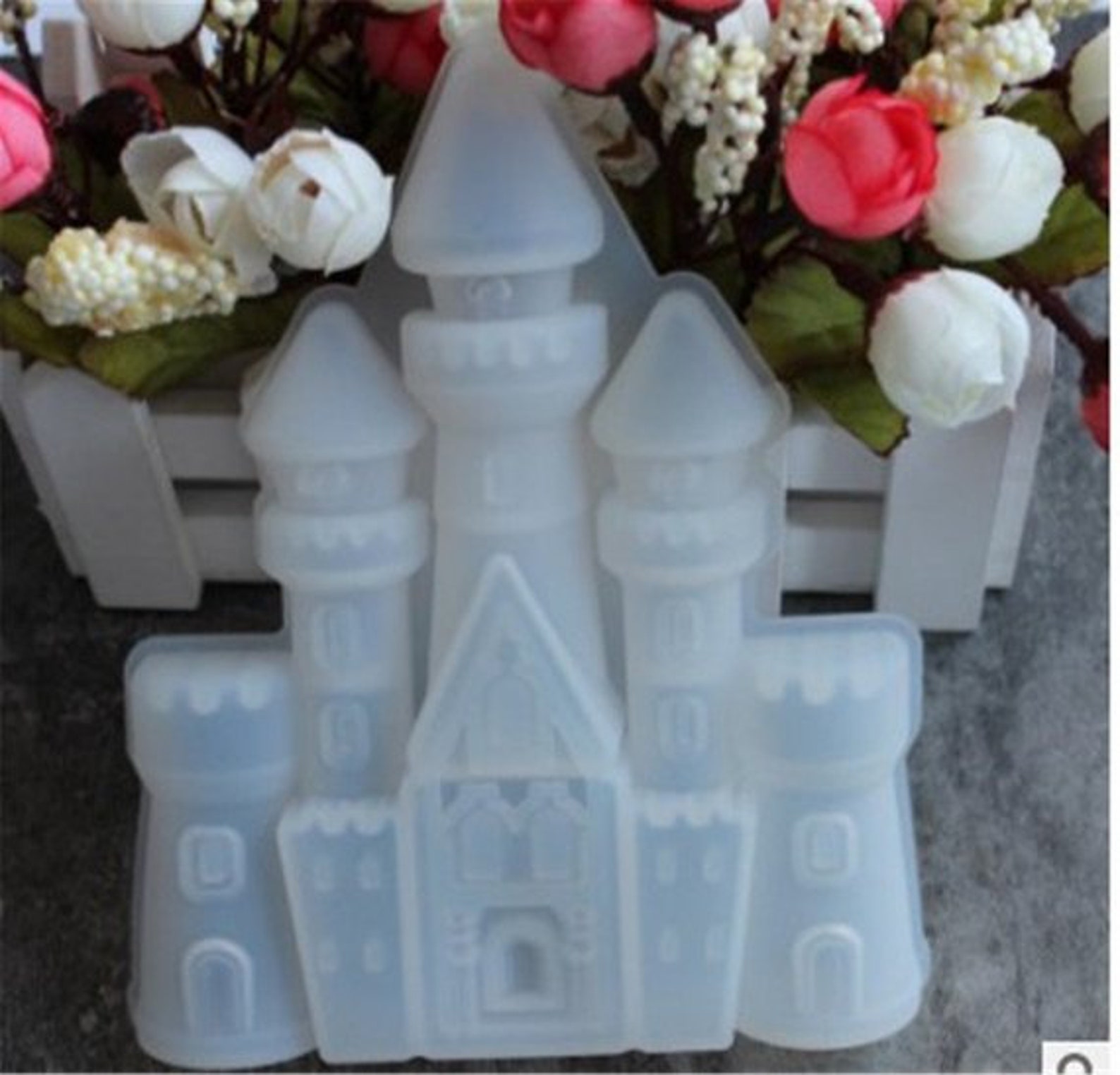 Single Big Castle Silicone Mold Fondant Cake Chocolate Etsy