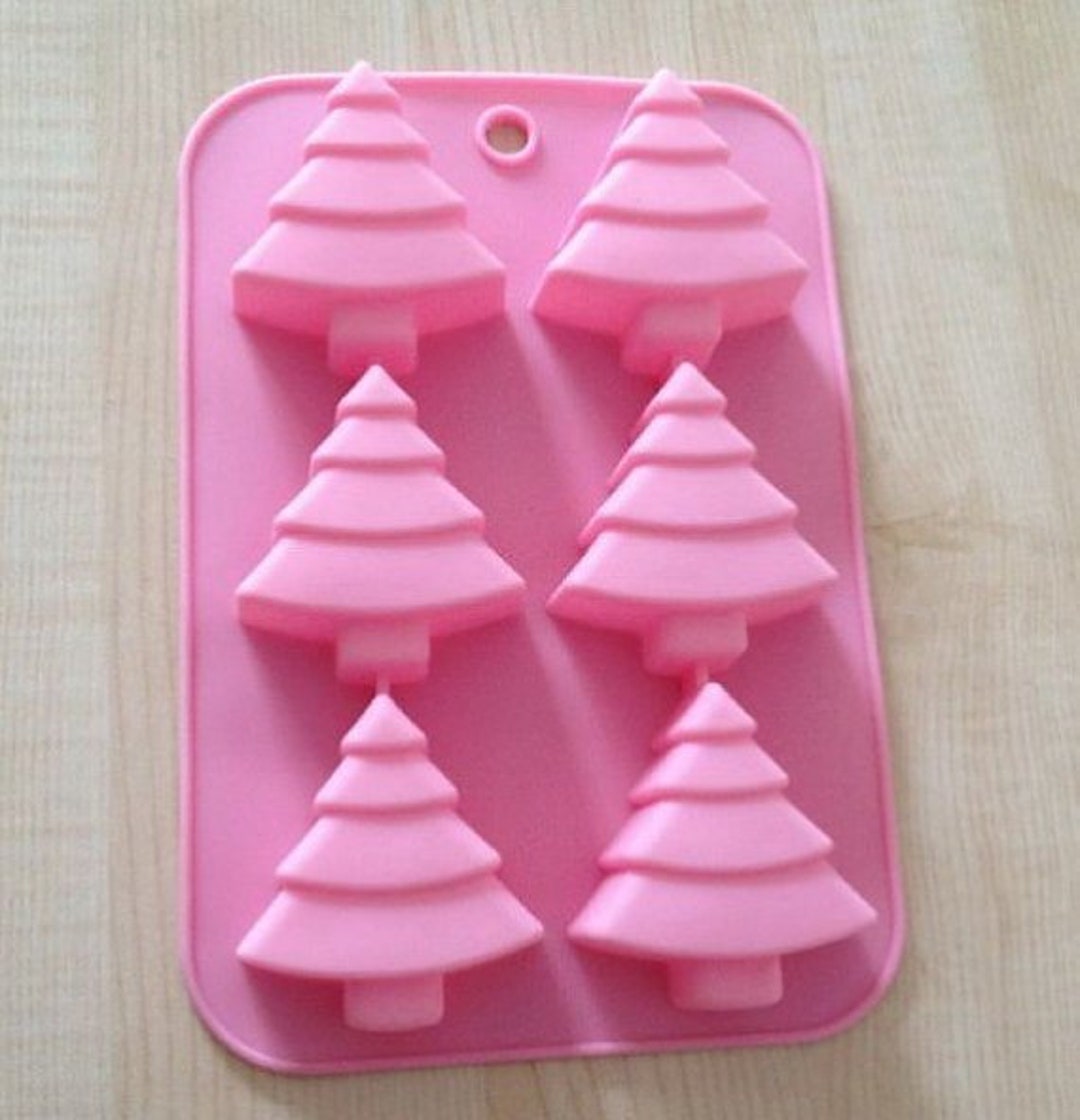 Christmas Tree Cake Mold Soap Molds Flexible Silicone Mould Etsy