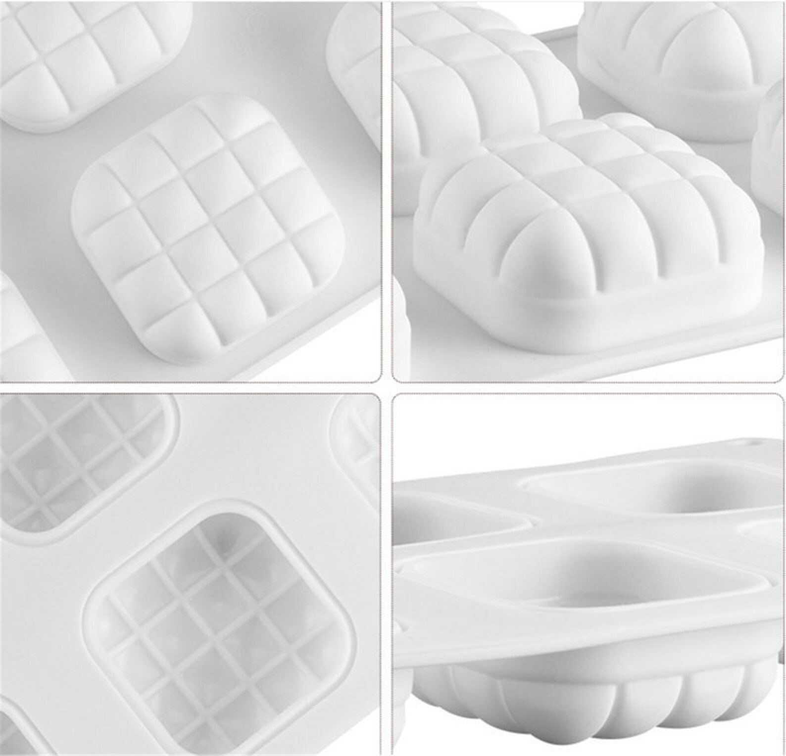 6 Little Bread Shape Baking Mold Silicone Cake Baking Products Etsy