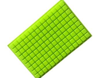 Molde de silicona Flexible para jabón, 126 cuadrados, 1cm, para jabón hecho a mano, vela, pastel de caramelo, artesanías de resina Fimo