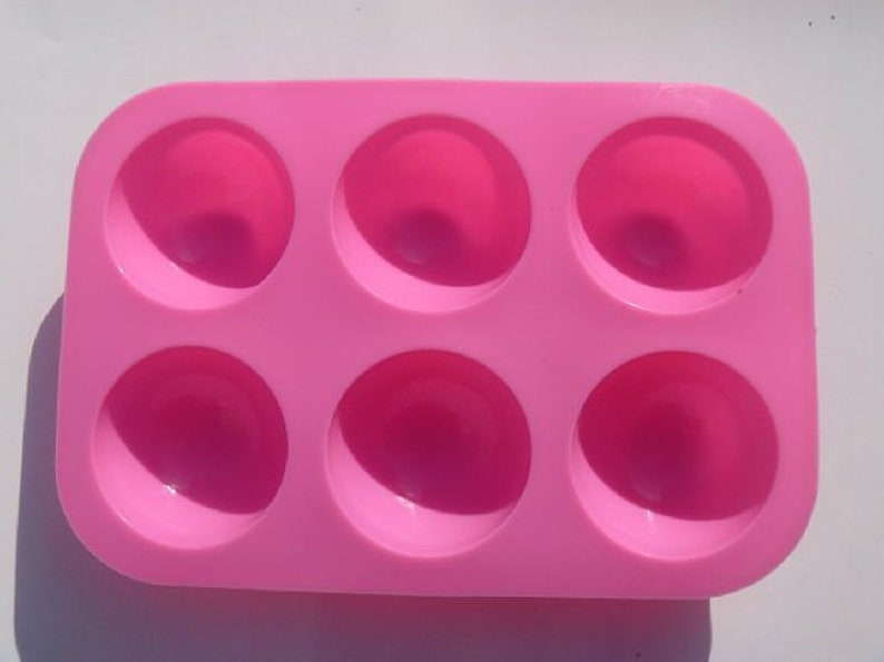 6small Half Ball Soap Mold Cake Mold Flexible Silicone Mold Etsy