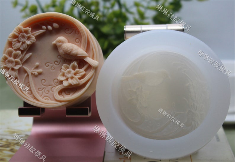 Silica Gel Mould Soap Mould Candle Moss Cake Bird Aromatherapy Gypsum Mould Silica Gel Mould