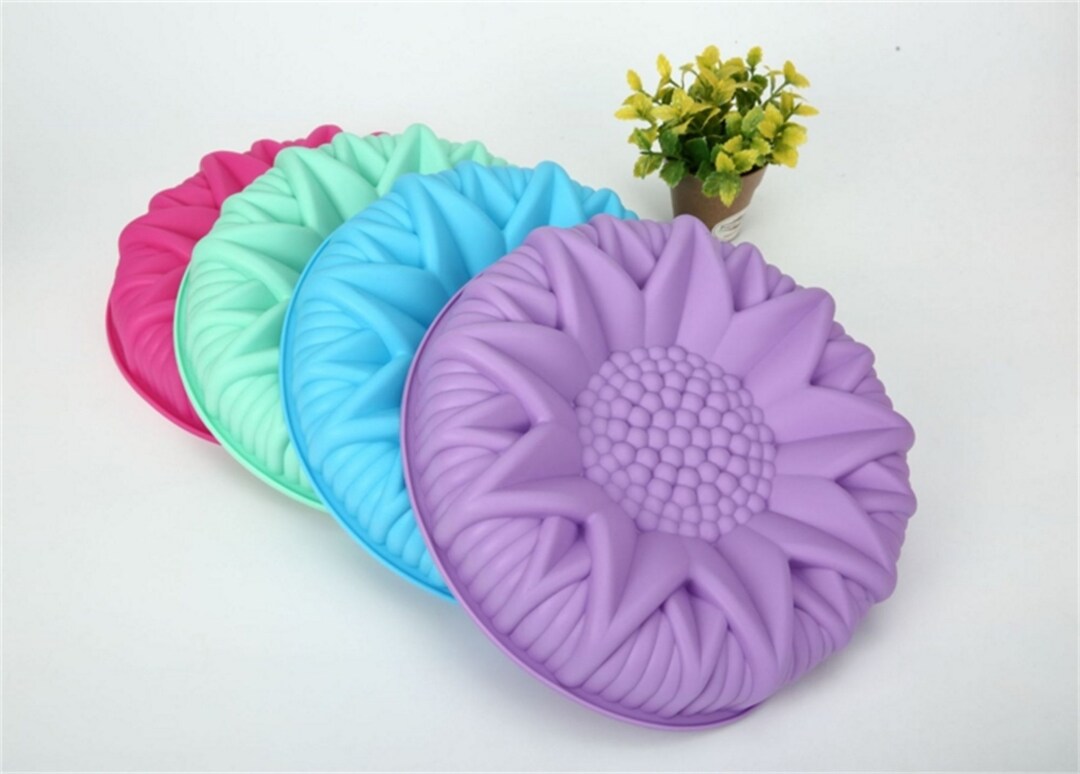 Big Sunflower Cake Pan Mold Breast Milk Soap Mold Cold Soap Mold Flower