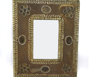 Vintage Decorative Handmade Beautiful Design Wooden Picture Frame - Highly Decorative Indian Wooden Photo Frame - Tribal Decor Frame i71-500