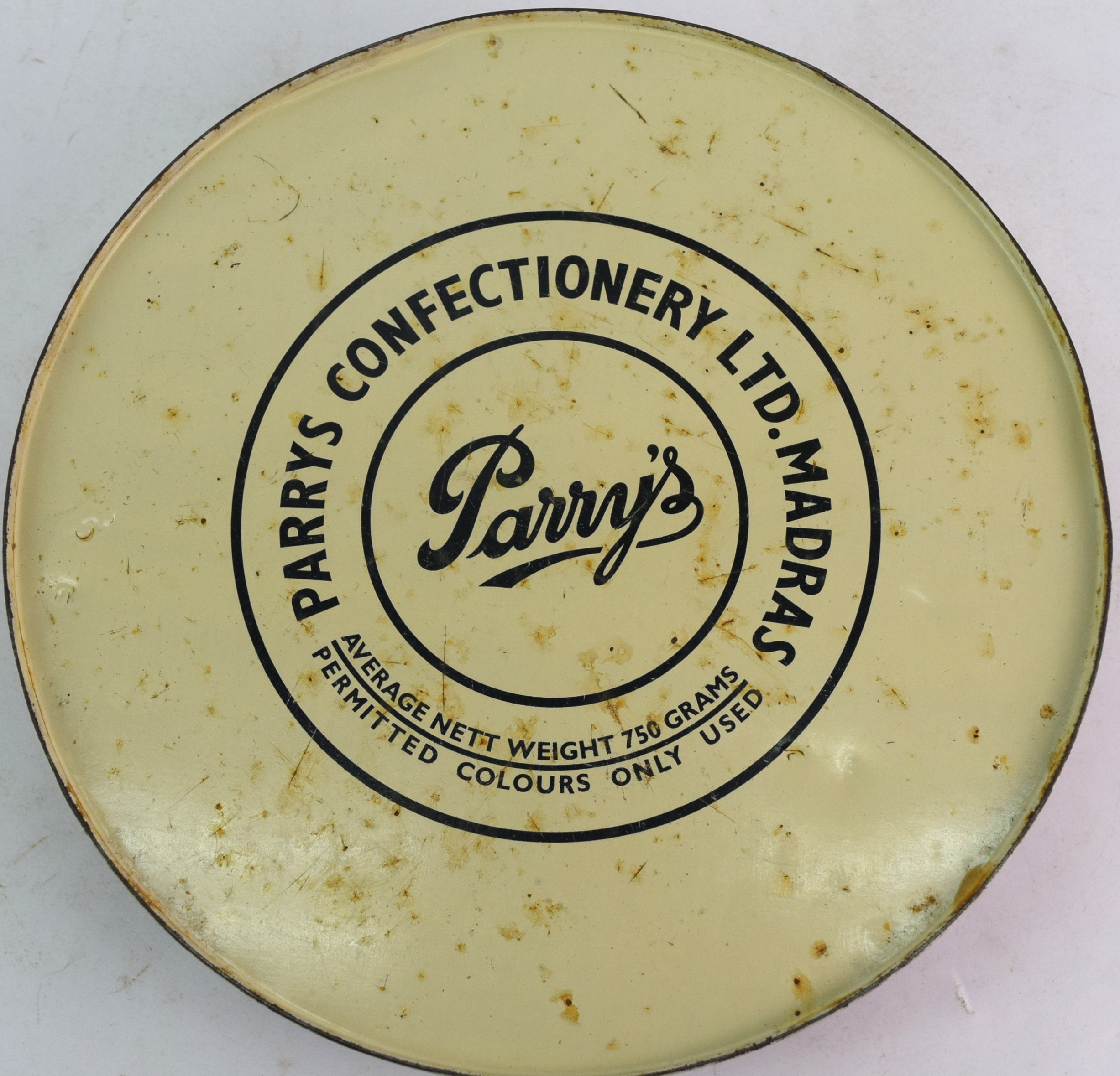 Parrys Table Vintage Advertisement Tin Made Box Parrys Confectionery Ltd, Madras ...