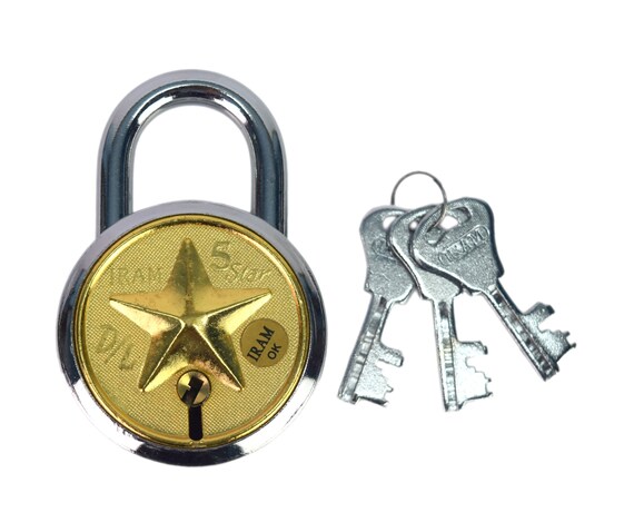 Padlock with on sale 3 keys
