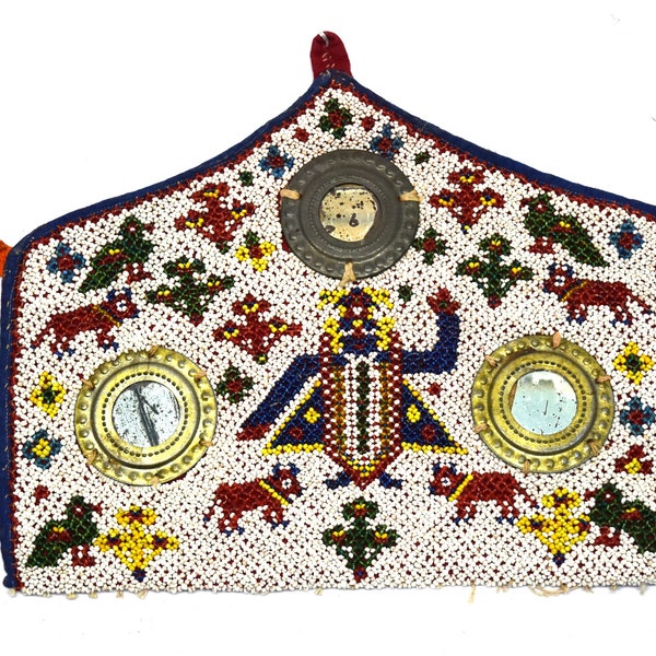 Red - Handcrafted Kutch Hand Embroidery Keychain