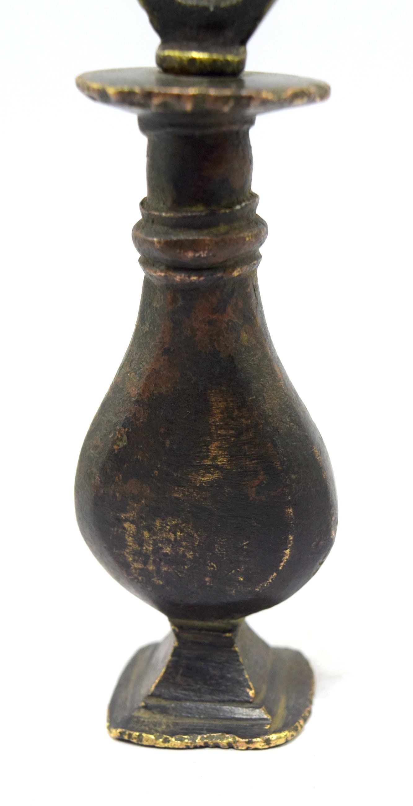 Islamic Design Vintage Brass Kohl Pot Indian Mascara Box Collyrium Box Brass Surma Eyeliner