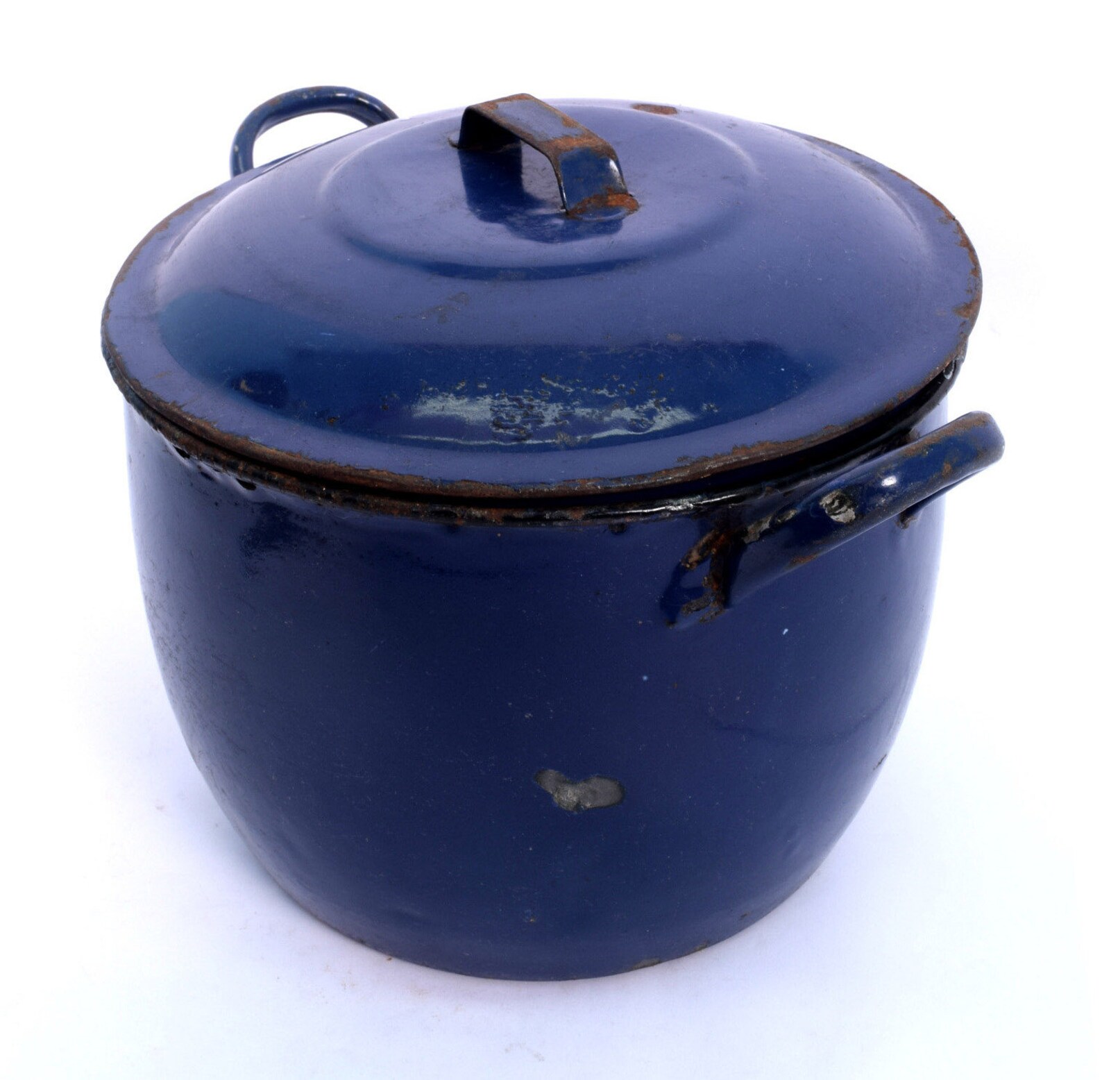Vintage Blue Enamel Cooking Pot Kitchenware Home Decor Nice Etsy